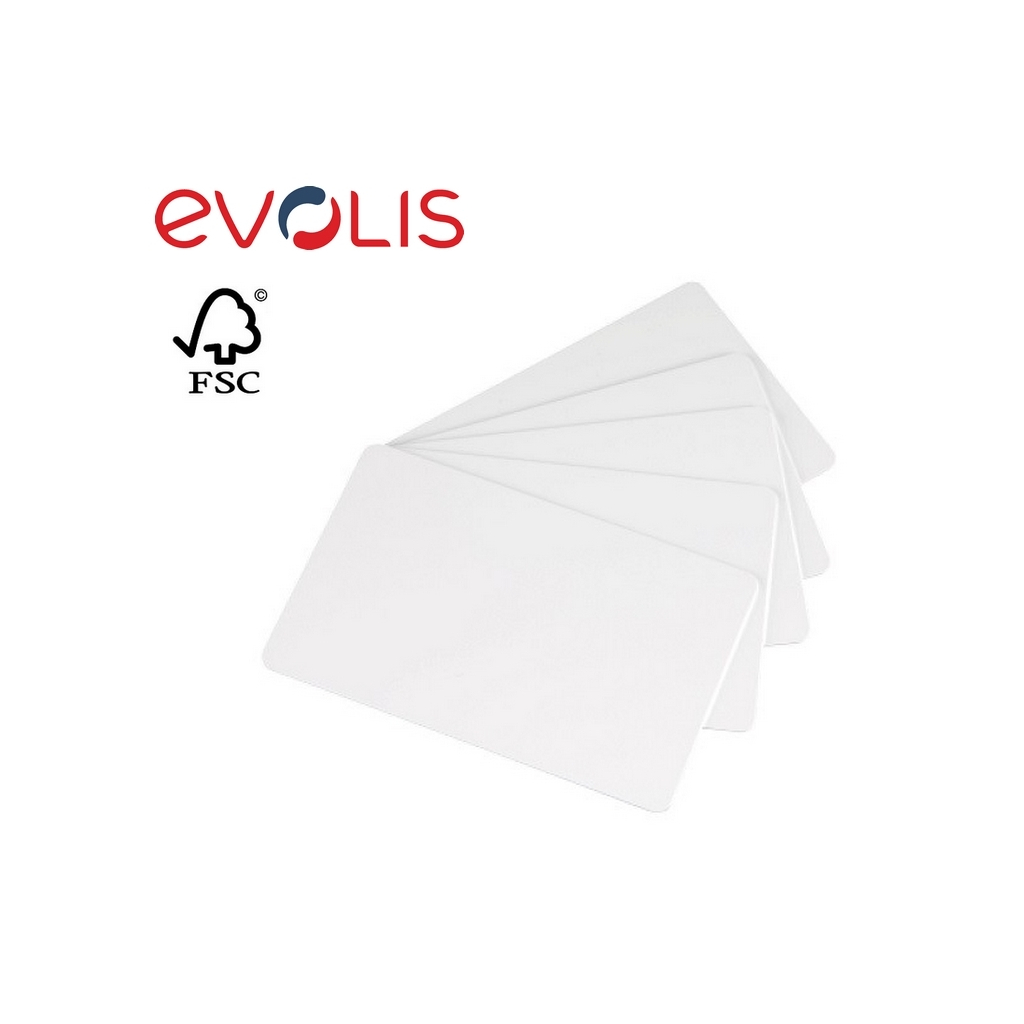 Badgy CBGC0030W - Kit 100 Cartes Badgy PVC 0.76 mm Blanche ref CBGC0030W