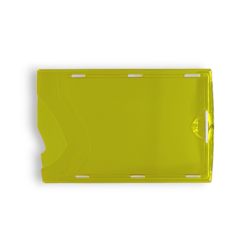 Etui Badge Rigide Cristal/Cristal - Jaune Translucide