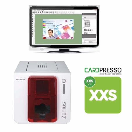 Pack Evolis Zenius Classic USB + Cardpresso XXS