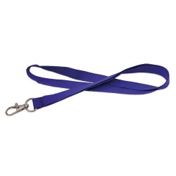 Cordon tramé PREMIUM 15mm avec mousqueton fermoir - Violet