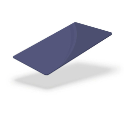 Cartes PVC BLEU FONCE -  86x54 mm teintées dans la masse