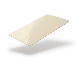 Cartes PVC CREME -  86x54 mm teintées dans la masse