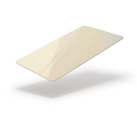 Cartes PVC CREME -  86x54 mm teintées dans la masse