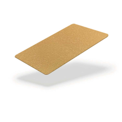 Cartes PVC OR METALLIQUE, 86x54 mm teintées dans la masse