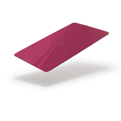 Cartes PVC Rouge Bordeaux -  86x54 mm teintées dans la masse