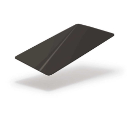 Cartes PVC NOIR BRILLANT -  86x54 mm teintées dans la masse