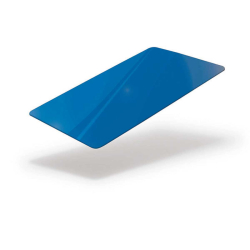 Cartes PVC BLEU -  86x54 mm teintées dans la masse