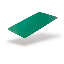 Cartes PVC VERT -  86x54 mm teintées dans la masse