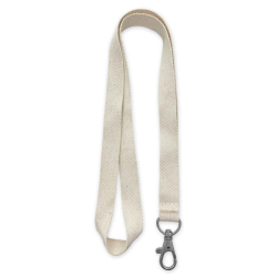 Cordon coton 15 mm avec mousqueton fermoir sans nickel - tdc long