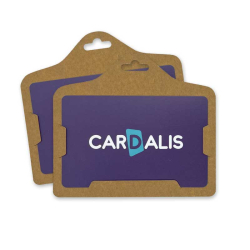 PBS009-H0 - Porte badge cartonné ECO -  format horizontal -  lot de 100