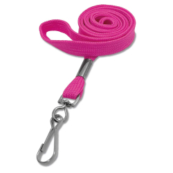 Cordon tour de cou 12 mm avec mousqueton simplex - Fuschia - miniature