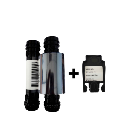 N5F208E100 - Ruban Evolis EASY4PRO Primacy 2 Couleur YMCKO 300 faces_03