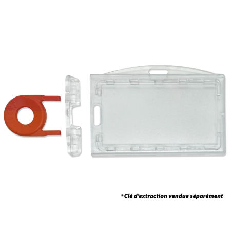 PBR2009-H0 - Porte-badge sécuritaire horizontal -  système inviolable