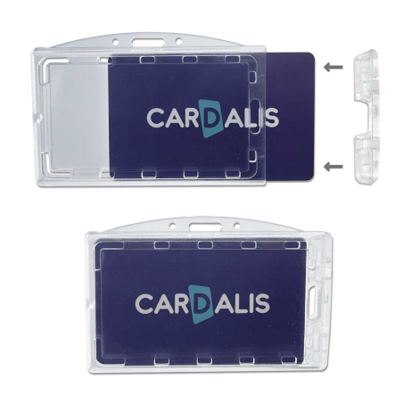 PBR2009-H0 - Porte-badge sécuritaire horizontal -  système inviolable