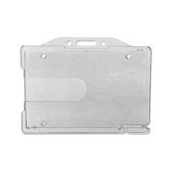 Porte badge rigide ultra résistant, transparent, horizontal 86x54mm_01