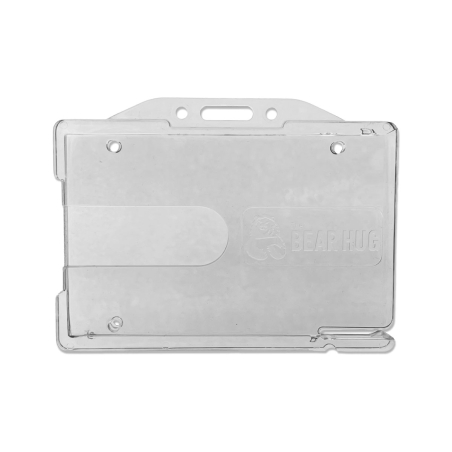 Porte badge rigide ultra résistant, transparent, horizontal 86x54mm_01