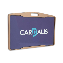 PBR2005-H-OR - Porte badge rigide cuivré 86x54mm, horizontal - carte