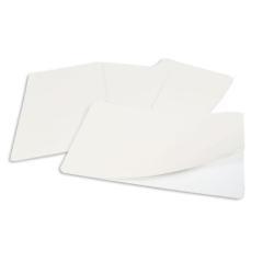 800016-107ADHP - Cartes PVC adhésives, 86x54mm, ép 0.3mm (autocollant papier)_plusieurs