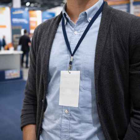 Porte badge souple billétique pour ticket 80x135 mm - porté