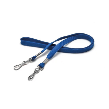 cordon12mm deux mousquetons simplex bleu roi (long)