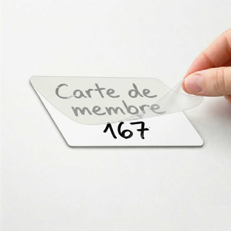 Cartes PVC 86x54 mm – Épaisseur 0,76 mm avec overlay préposé
