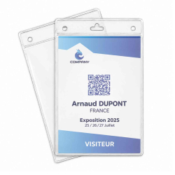 Porte badge souple transparent pour vos documents A6 - Cardalis