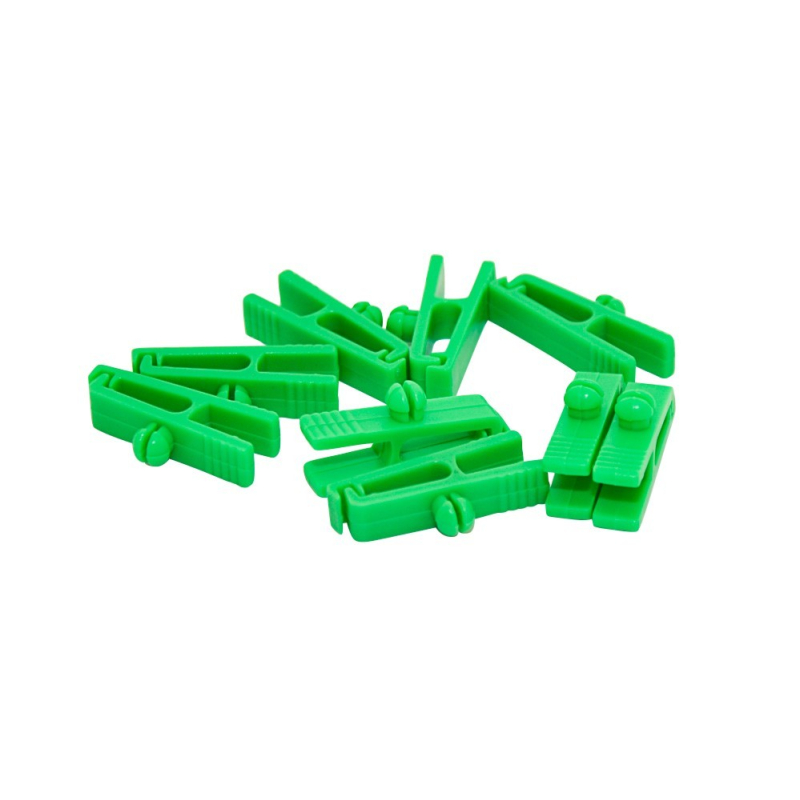 100 Attaches Réutilisables Pour Plantes Grimpantes - Clips Ajustables En Plastique Vert Pour Jardinage