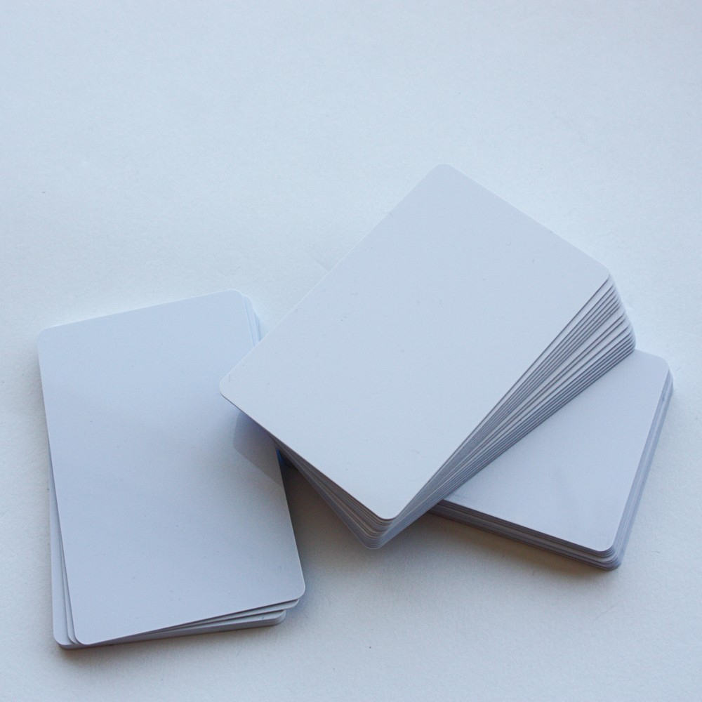 Cartes PVC blanches à imprimer