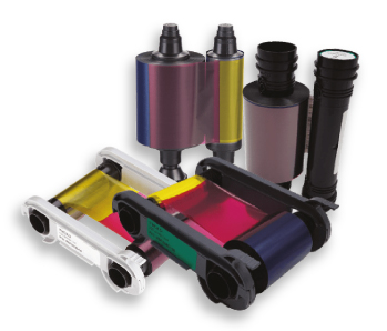 Ruban couleur et cartes PVC pour imprimante à cartes