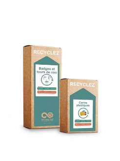 Badge et cartes écoresponsables en rPet