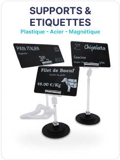 Supports et étiquettes