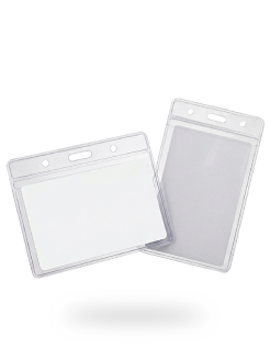 Porte-badges plastique souples et rigides