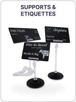 Supports et étiquettes